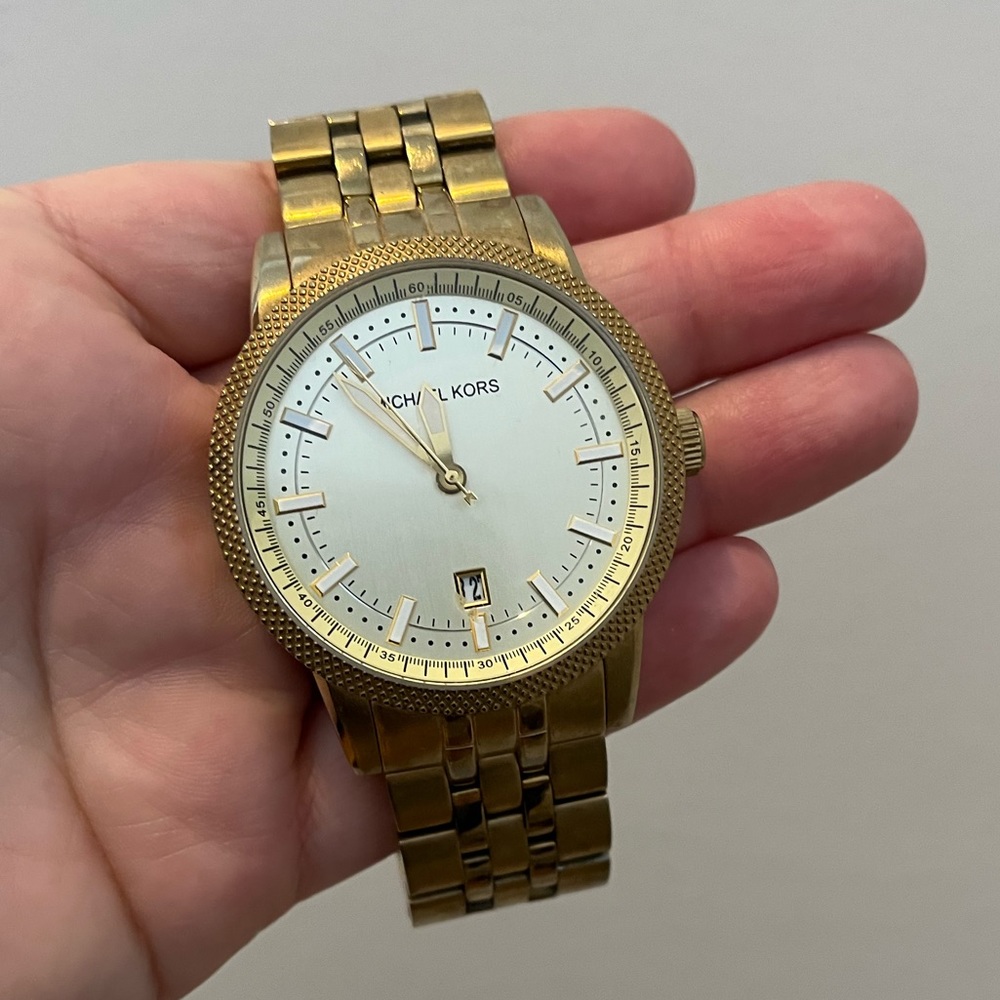 Michael Kors unisex gold watch